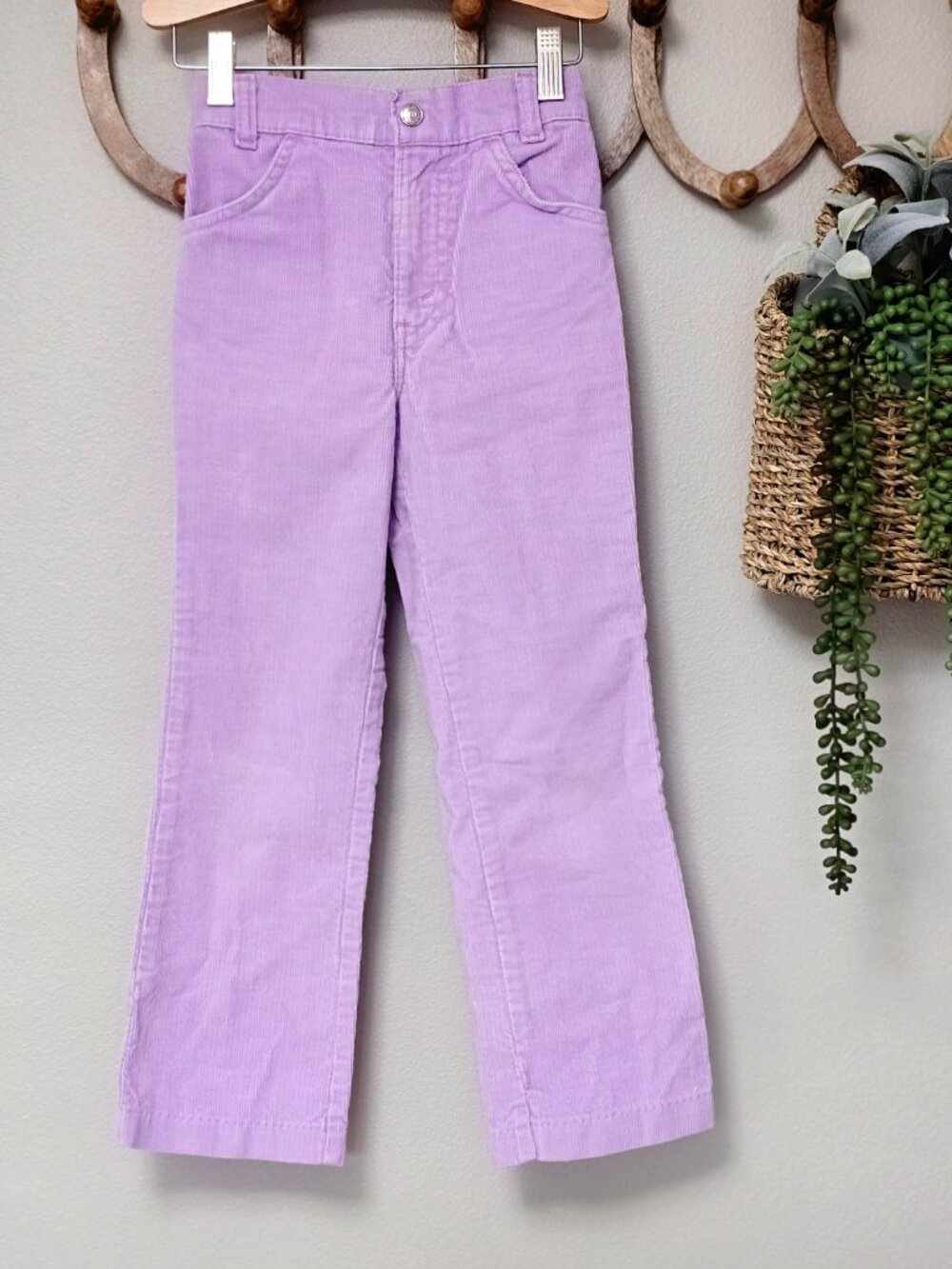 VTG 1980's Levi Strauss 6 Slim Lavender Straight Leg Corduroy Pants Levi's